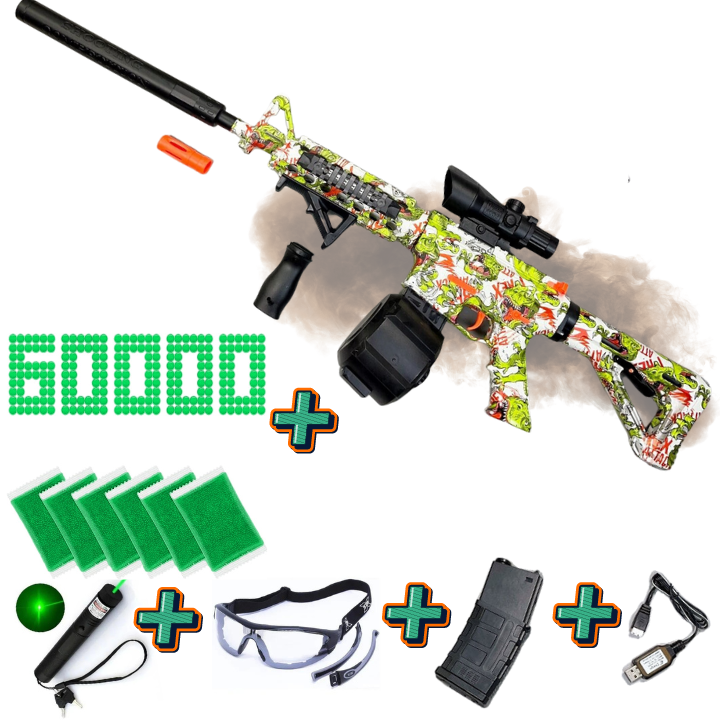 Lançador M416 Gel Blasters - Camuflado  graffiti